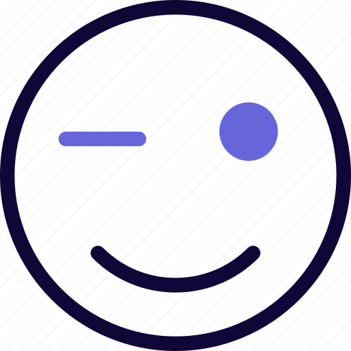 Winking, smiley, emoticon, emoji icon - Download on Iconfinder