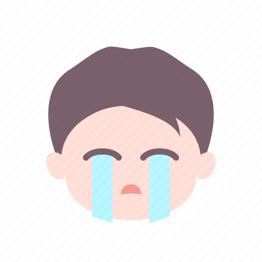 Crying, emoticon, face, loudly, smiley, tear icon - Download on Iconfinder