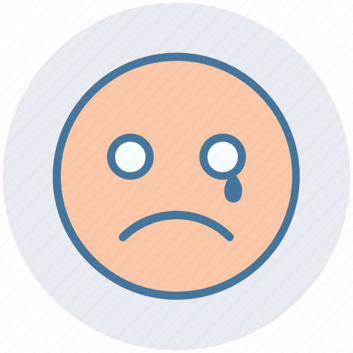 Crying, emoticons, emotion, expression, face, smiley, weeping icon - Download on Iconfinder