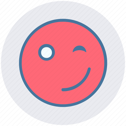Emoticons, expression, happy smiley, smiley, wink, winking smiley icon - Download on Iconfinder