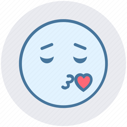 Closed, emoticons, eyes, face, kissing, love, with icon - Download on Iconfinder