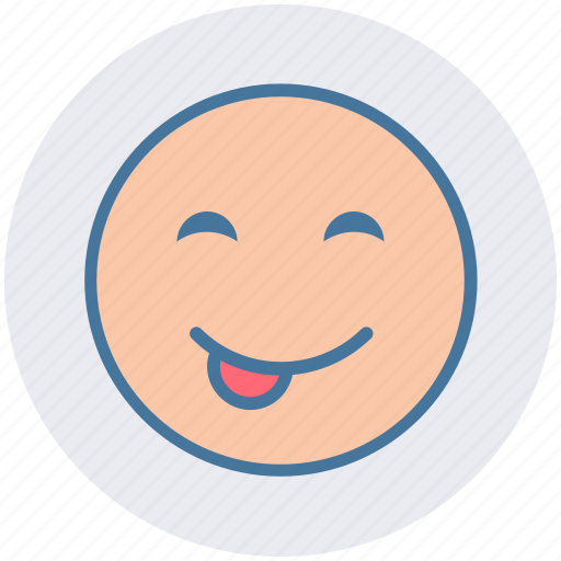 Cheeky, emoticons, expression, face smiley, smiley, twinkle, wink icon - Download on Iconfinder