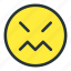 angry, emoji, emoticons, face, sick, smiley 