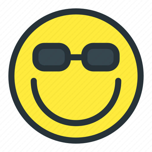 Cool, emoji, emoticons, face, smiley, sunglasses icon - Download on Iconfinder