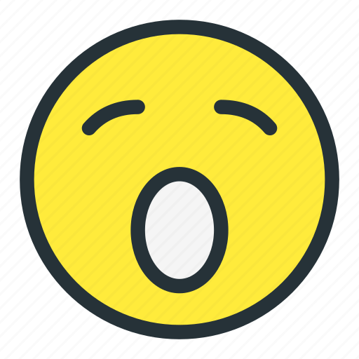 Emoji, emoticons, face, lazy, shocked, smiley icon - Download on Iconfinder