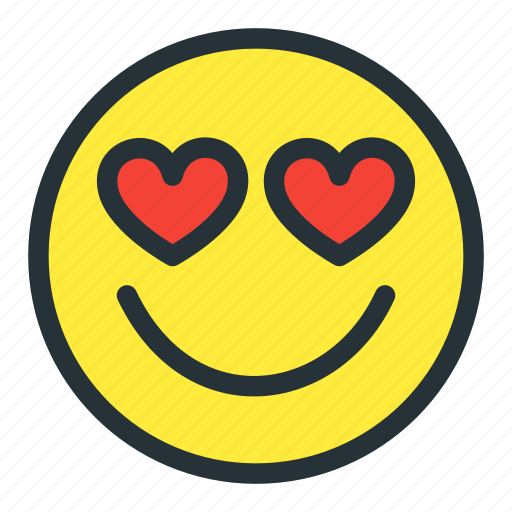 Emoji, emoticons, face, heart, love, lovely, smiley icon - Download on Iconfinder