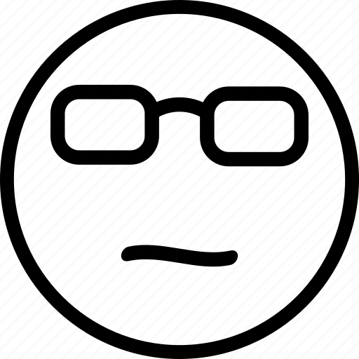 Glasses, glasses emoji, smart emoji, smart emoticon icon - Download on Iconfinder