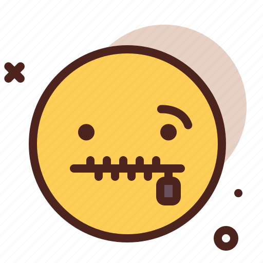 Zip, emoji, smiley, emoticon icon - Download on Iconfinder