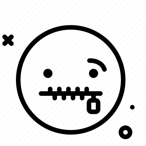 Zip, emoji, smiley, emoticon icon - Download on Iconfinder