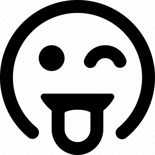 Smiley, crazy, alternate, chat, message, emoji, face icon - Download on Iconfinder