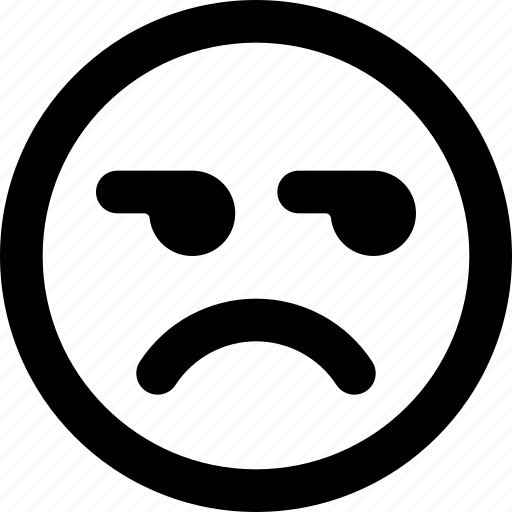 Smiley, grumpy, alternate, chat, message, emoji, face icon - Download on Iconfinder