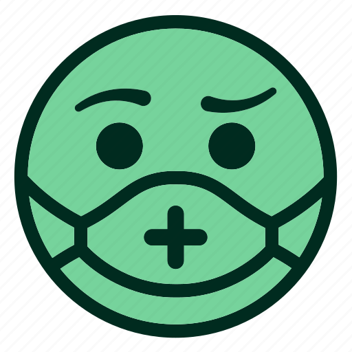 Coronavirus, health, hospital, mask, medical, smiley, worried icon - Download on Iconfinder