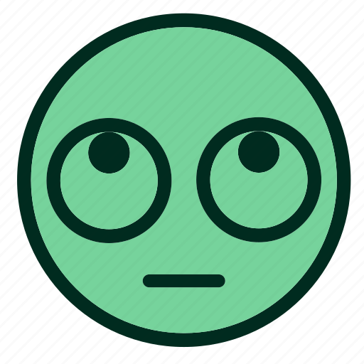 Emoticon, eyes, idea, mind, rolling, smiley, thinking icon - Download on Iconfinder
