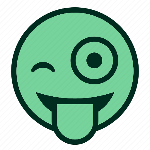 Emoji, emoticon, funny, joke, smiley, tongue, winking icon - Download on Iconfinder