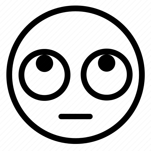 Emoji, emoticon, eyes, rolling, smiley, thinking icon - Download on Iconfinder