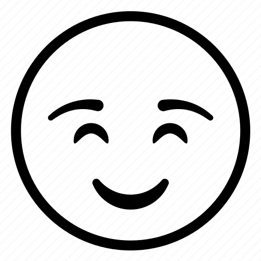Cute, emoji, emotion, shy, smiley, smiling icon - Download on Iconfinder
