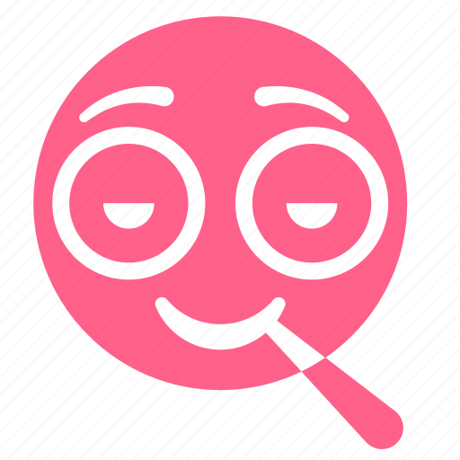 Joint, pink, smiley, smoking, stoned, stoner, weed icon - Download on Iconfinder