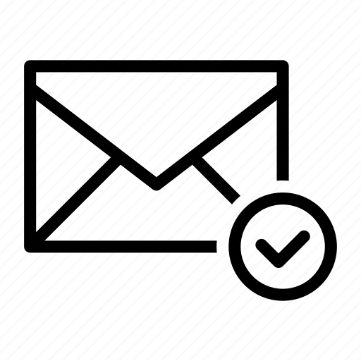 Checkmark, done, email, envelope, send icon - Download on Iconfinder