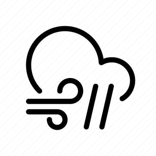 Cloud, forecast, rain, weather, wind icon - Download on Iconfinder