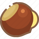 chestnut, food, nut, snack