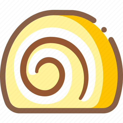 Dessert, food, snack, swiss roll icon - Download on Iconfinder