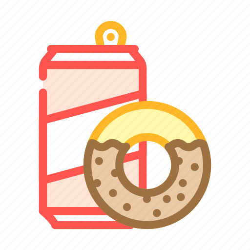 Donuts, snack, drink, bottle, snacks, food icon - Download on Iconfinder