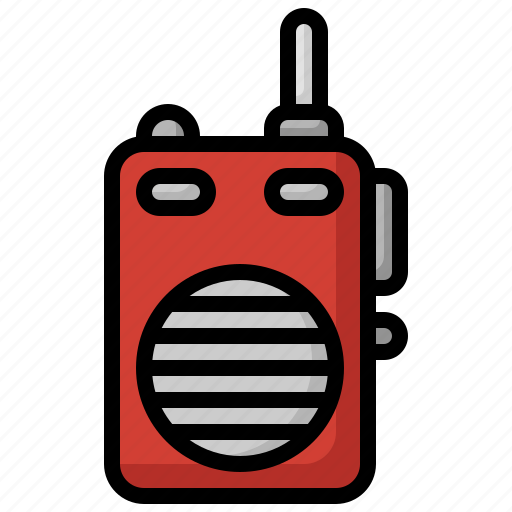 Radio, security, frequency, transmitter, walkie, talkie icon - Download on Iconfinder