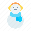 snowman, avatar, winter, character, snow