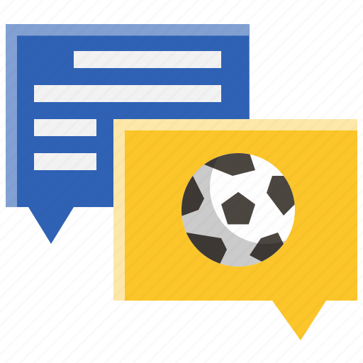 Bubble, chat, football, soccer, speech, talk icon - Download on Iconfinder