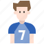 avatar, football, man, player, soccer, user 