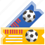 football, soccer, sport, ticket 