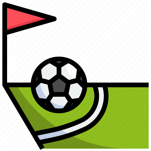 Corner, kick, sports, competition, play, football, gaming icon - Download on Iconfinder