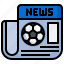 newspaper, sports, competition, news, report, soccer, chart 