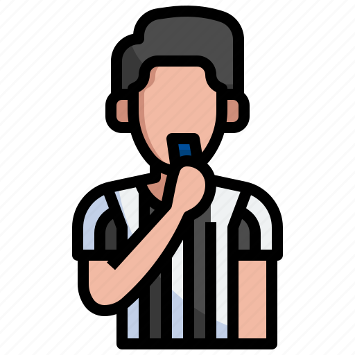 Referee, sports, competition, professions, jobs, game, football icon - Download on Iconfinder