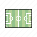 rectangular, field, sport, grass, game 