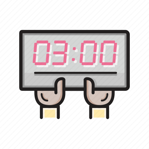 Referee, timer, clock, game, timer board icon - Download on Iconfinder