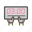 referee, timer, clock, game, timer board 