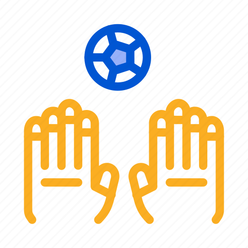 Ball, catches, football, goalkeeper, hands, soccer icon - Download on Iconfinder