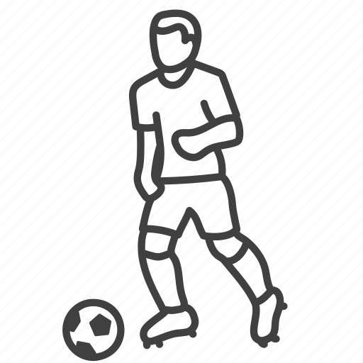 Footballer, player, soccer, football, sport, game, ball icon - Download on Iconfinder