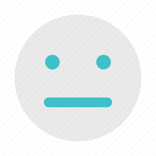 Average, emoticon, reactionless, sticker icon - Download on Iconfinder