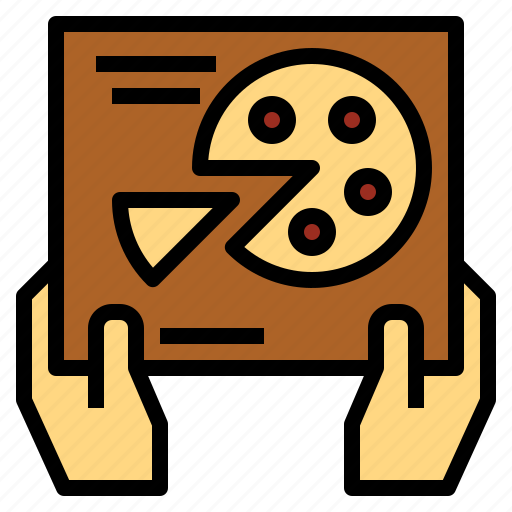 Delivery, food, hand, pizza icon - Download on Iconfinder