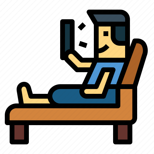 Armchair, relax, sofa, watching icon - Download on Iconfinder