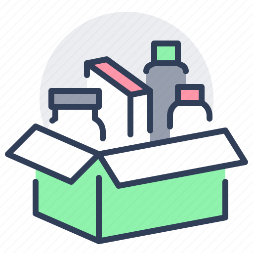Box, food, charity, donate, humanitarian, pantry icon - Download on Iconfinder