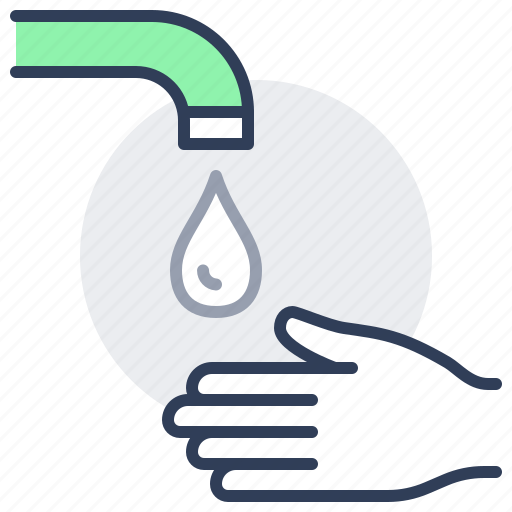 Hand, drop, water, tap, save, clean icon - Download on Iconfinder