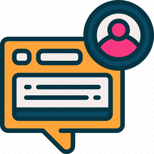 Chat, person, user, marketing, communication icon - Download on Iconfinder