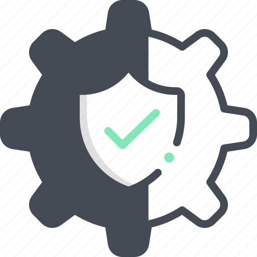 Settings, privacy, security, shield icon - Download on Iconfinder