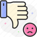 dislike, finger, hands, gestures, user interface