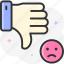 dislike, finger, hands, gestures, user interface 