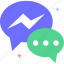 chat, messenger, message, conversation, chat bubble 