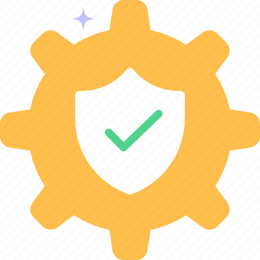 Settings, privacy, security, shield icon - Download on Iconfinder